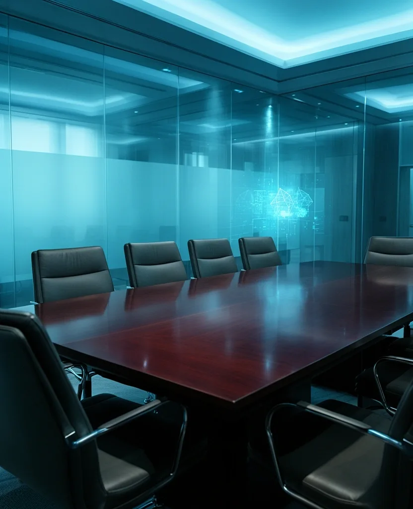 Legal boardroom atmosphere
